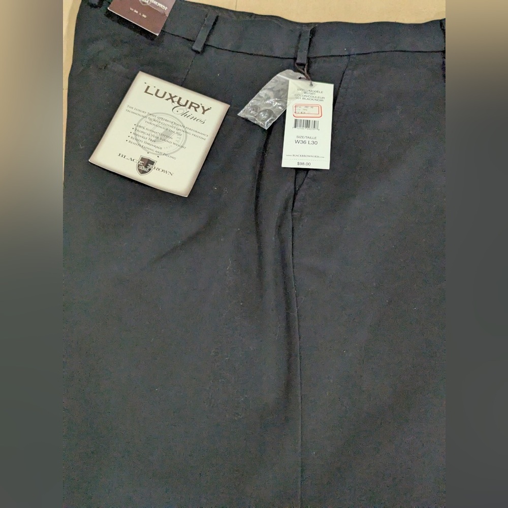 Black Brown 1826 Men's Black Chinos